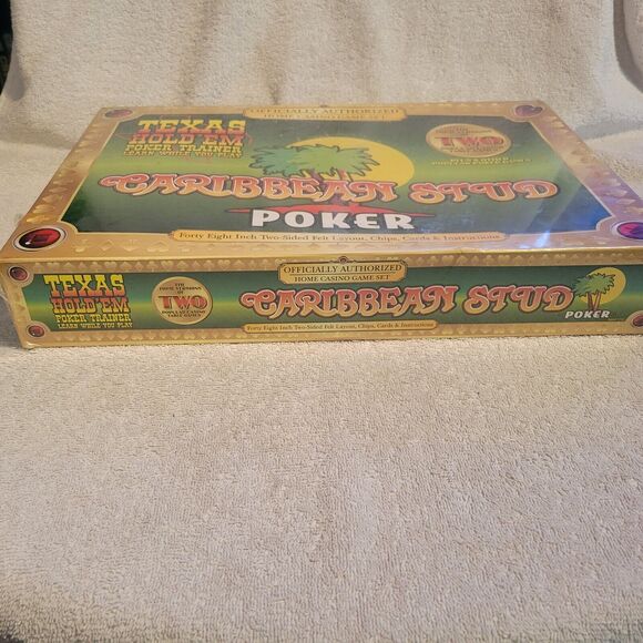 Poker Official Caribbean Stud & Texas Hold'em Poker Trainer Casino Games Sealed - Picture 3 of 5